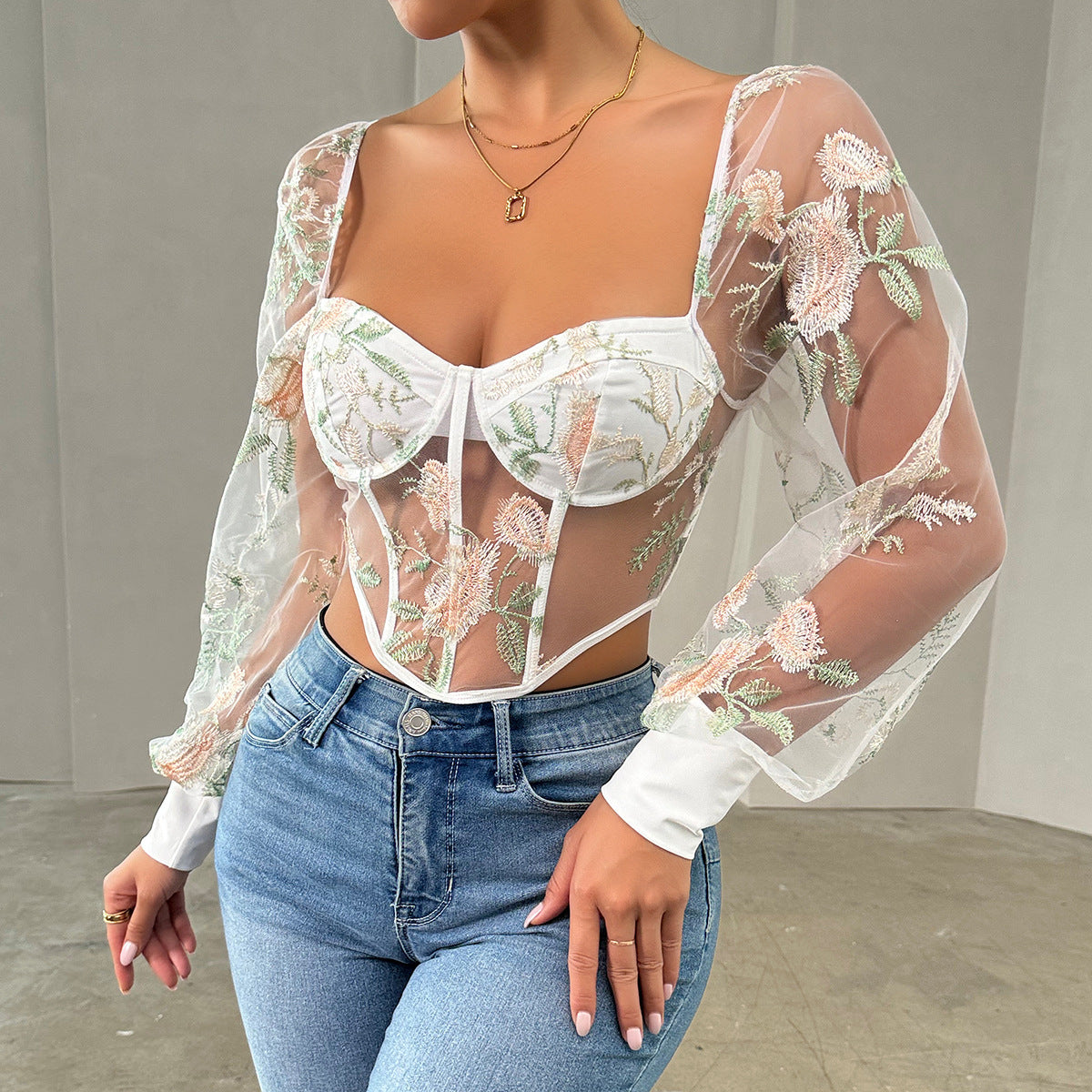 Hot and Sexy V-neck Lace