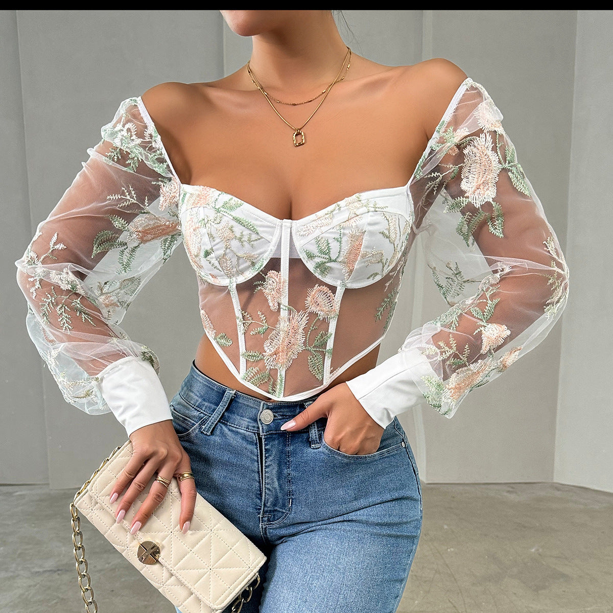 Hot and Sexy V-neck Lace